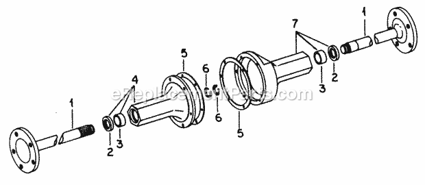 Rear Axle Carrier-582-Sn 719999 & Below Diagram and Parts List for 1604 2050598U, 144-582-399, 145-582-399, 142-582-3 Cub Cadet Lawn Tractor